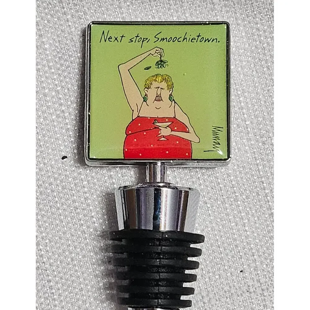 Murray Square Top Holliday‎ Graphic Designs Wine Bottle Stoppers Metal Pop Art
